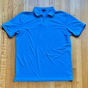 Peter Millar Crown Crafted Men’s Short Sleeve Polo Shirt XL Blue Solid